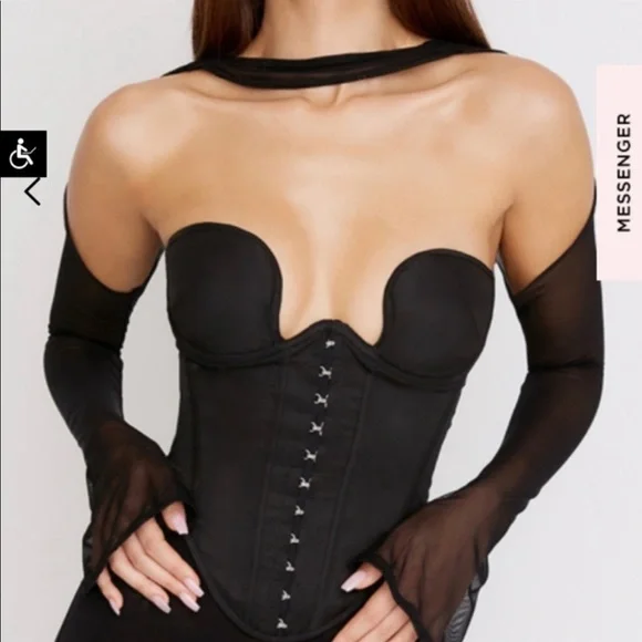 Mina black corset - Picture 3 of 4